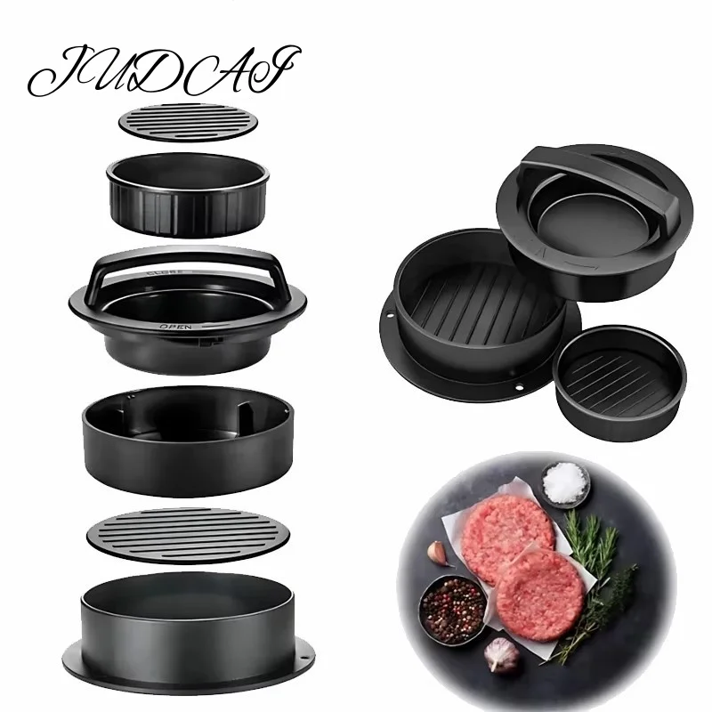 

Round Hamburger Burger Press Beef Grill Food-Grade ABS Hamburger Helper Meat Press Cutlets Patty Maker Mold Kitchen Gadgets