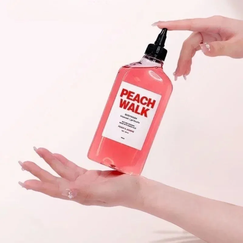 Peach Amino Acid Brightening Shower Gel with Niacinamide Oil Control Exfoliating Gentle Body Wash for Soft & Smooth Skin