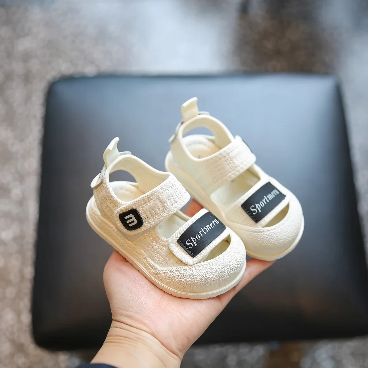 

Toddler Kids Sandals Toes Capped Anti-kicked Baby Walking Shoes Non-slip Soft Sole 2025 Summer New Boy Girls Beach Shoes Comfort
