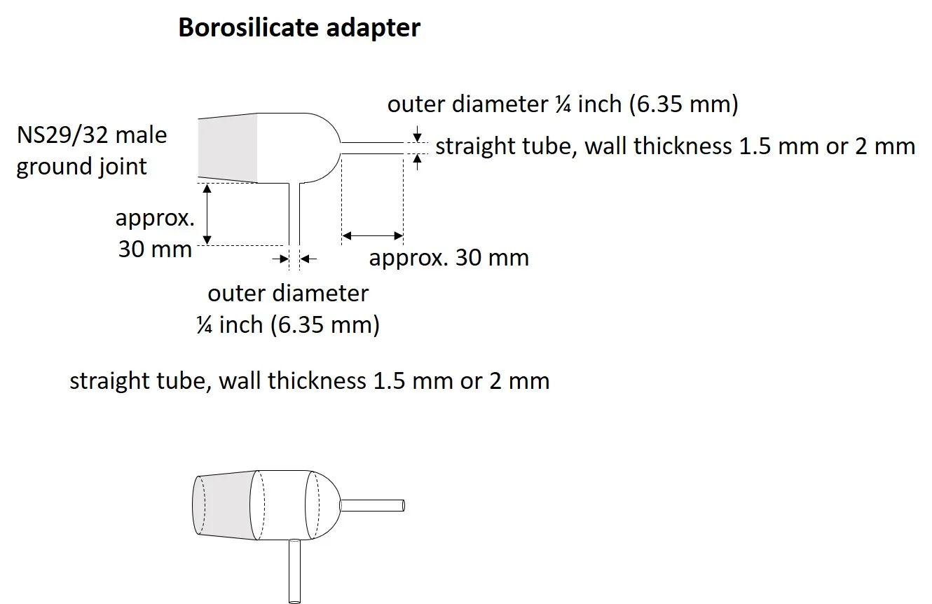 Customize clear quartz tube as sample