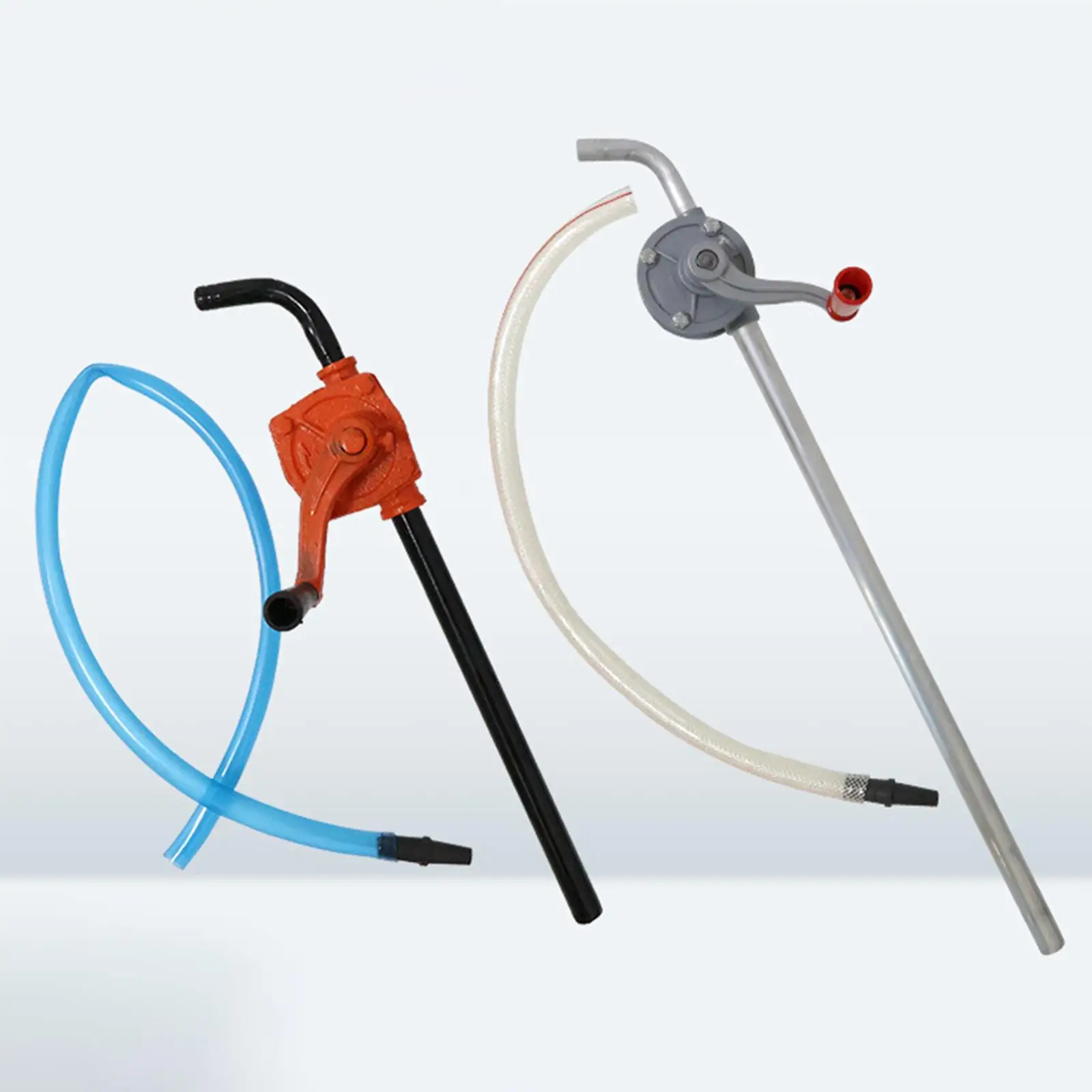 Durable Iron Oil Transfer Pump Fluid Drum Pump Gear Hand Crank Fuel Extraction Tool for Car Tractor