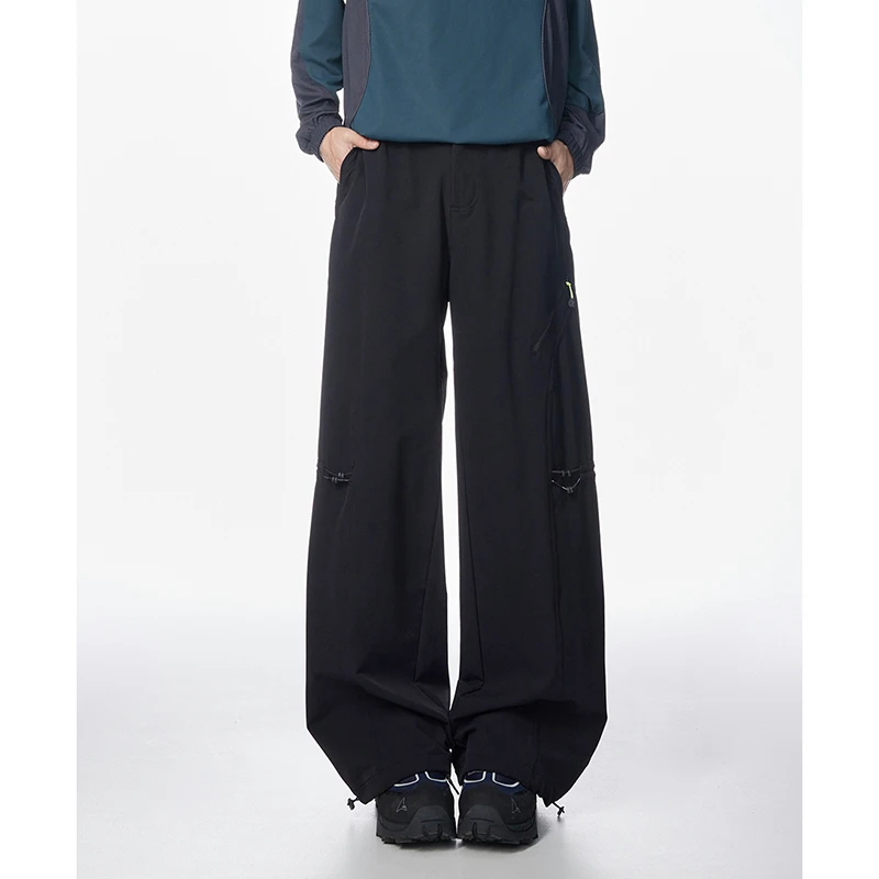 

Men's Four Seasons Outdoor Sports Leisure Windproof Pants Comfortable Fashionable Trendy Loose Versatile Wide Leg Pants Season