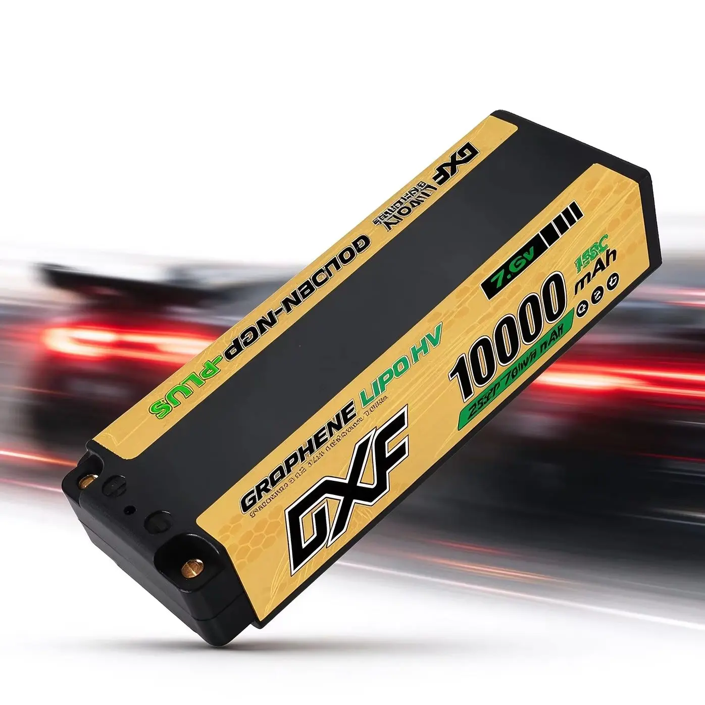 2S 7.6V Lipo 10000mAh Battery 150C 5mm T Plug Hardcase for 1/10 Buggy Truggy Offroad Boat Car Boat Truck RACING Helicopter