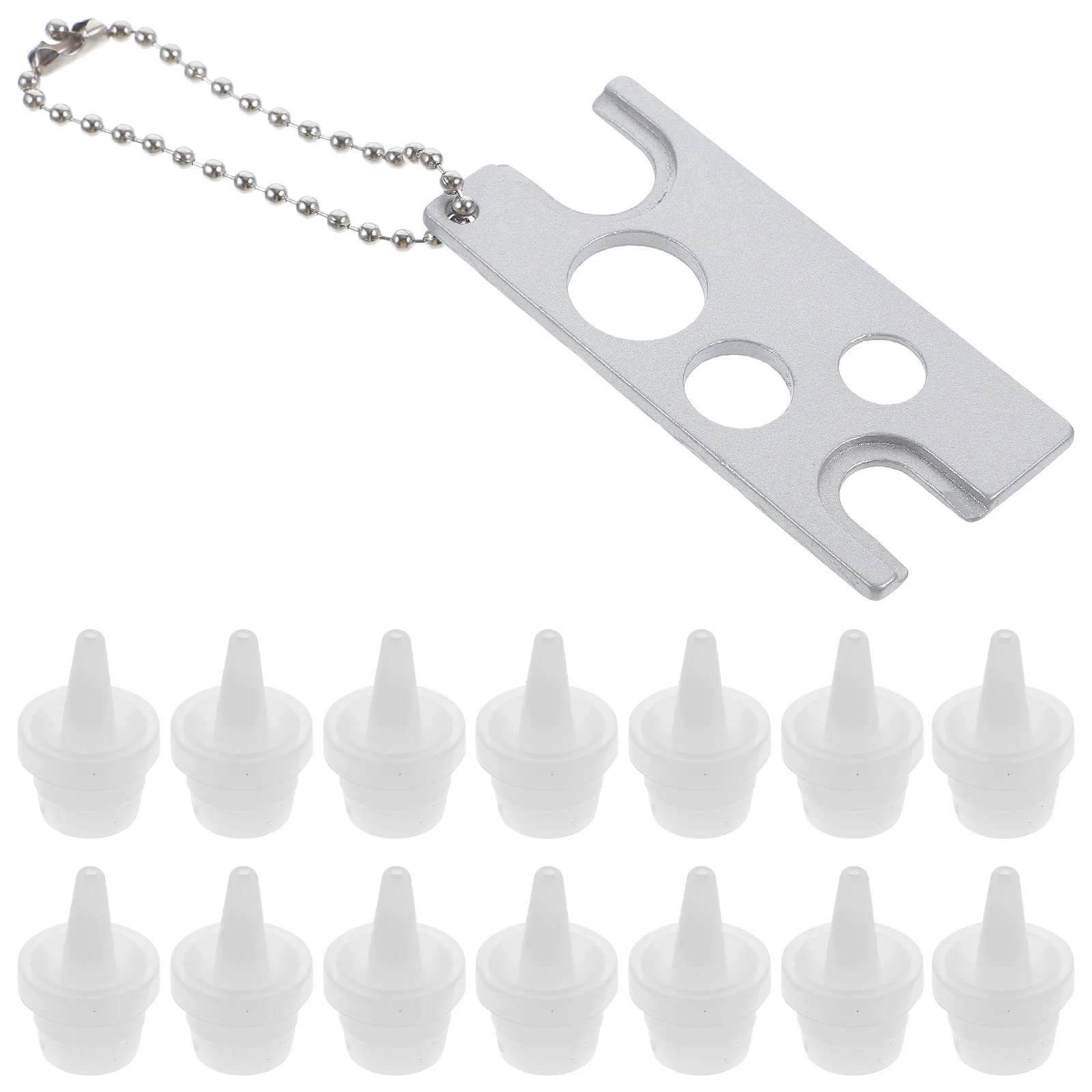 

Grafting Eyelash Tool Metal Bottle Opener Roller Ball Caps Glue Special Plugs Essential Oils Rubber Stopper