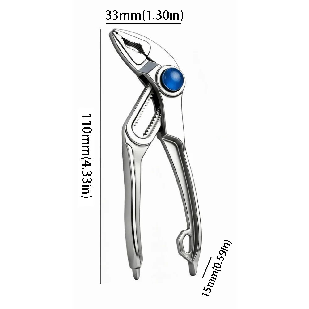 Industrial Grade Water Pump Pliers Thickened Wear-resistant 5-inch Tool Compact Thick-walled Multifunctional Tool Repair