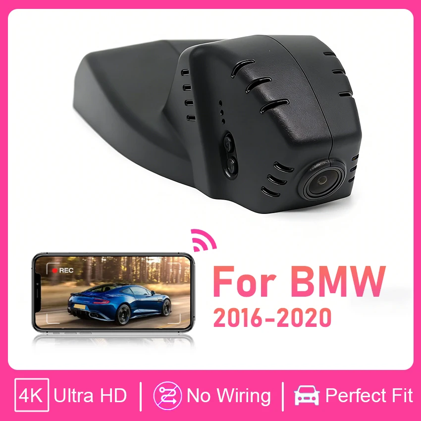 

Видеорегистратор HD 4K 2160P с Wi-Fi и управлением через приложение для BMW X1 X2 X6 с ночным видением F48 X3 F25 F10 F30 F36 X5 F15 535i GT