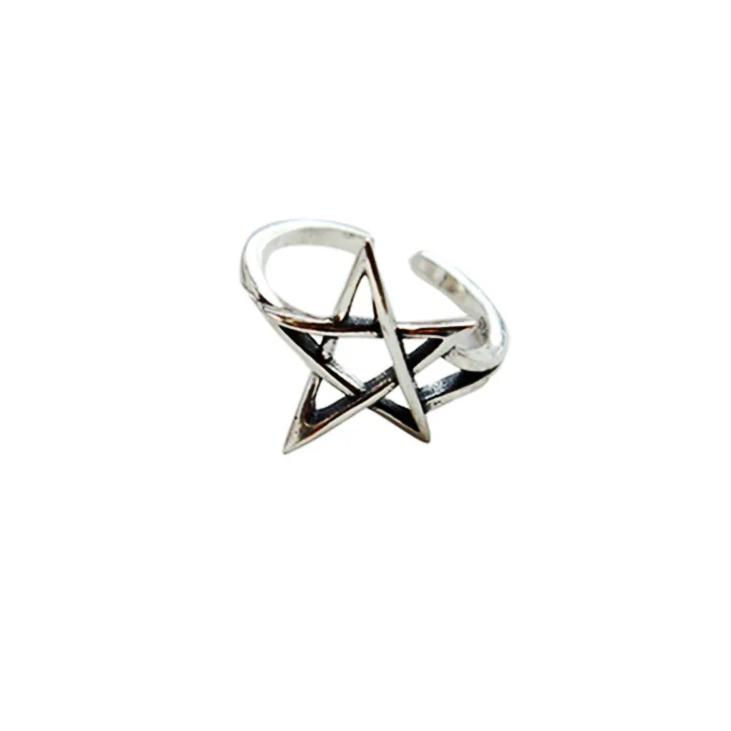 Women's 925 Sterling Silver Star Ring, Elegant Design