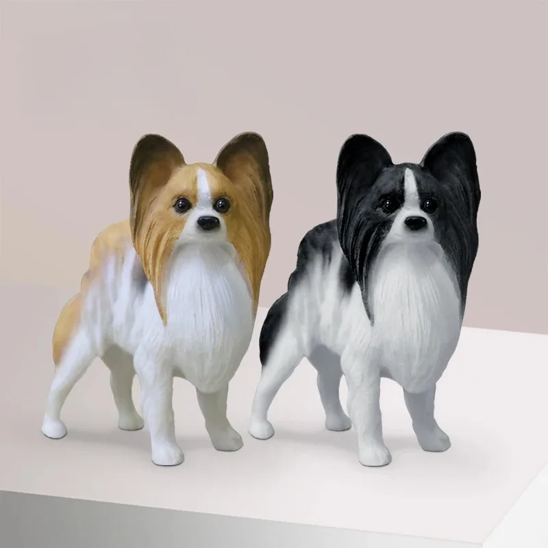 1/6 Bilancia Simulato Papillon Orecchio di Farfalla Modello di Cane Per Action Figure Display Collezione Arte Ornamt Decorazione Auto Regalo Giocattolo per Animali Domestici