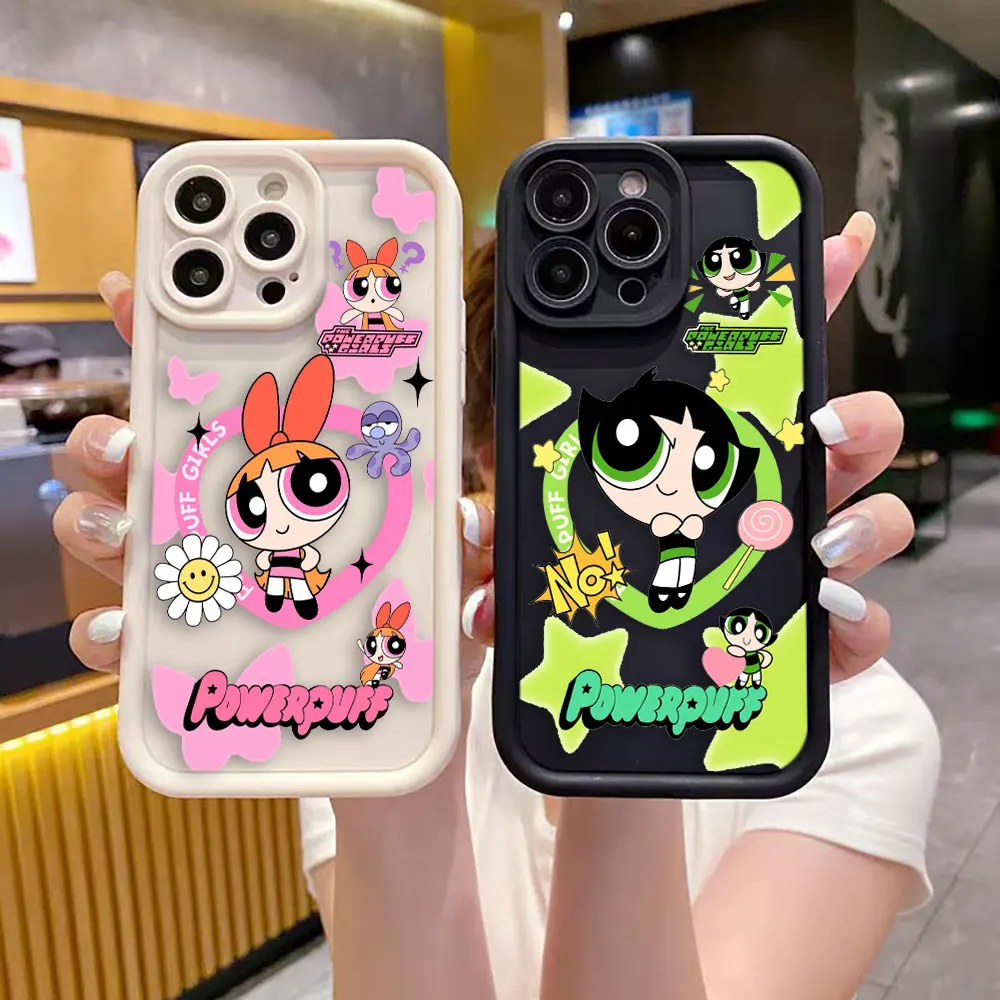 Cartoon P-Powerpuff Girls Cover Phone Case For Oneplus 11 10R 8T NORD CE 4 LITE ACE 2 3 Google PIXEL 7 8 7A 8A 9 Case Funda Capa