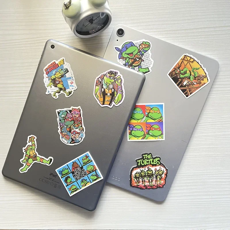 50PCS TMNT Ninja Turtles Cartoon Stickers Kawaii Cute Graffiti Water Bottle Guitar Diary Vinyl Kids DIY Toys Sticker Decals Gift