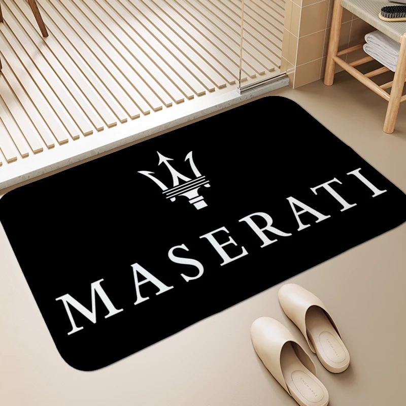 

Bathroom Rug M-Maseratis Carpet for Bedroom Outdoor Entrance Doormat Washable Non-slip Kitchen Hallway Entryway Toilet Foot Mats