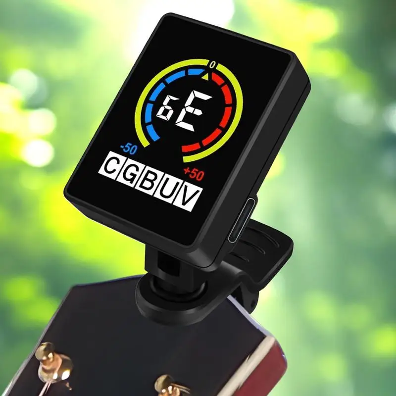 Guitar Tuner Precise Electronic Ukulele Tuner Guitar Tools Portable Music Tuning Accessories For Stage Practice Studio