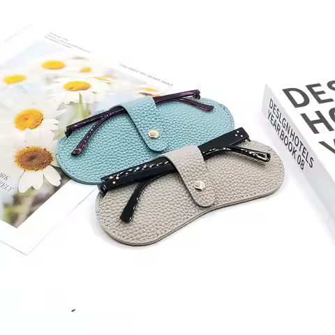 Glasses Case Women Leather Soft Glasses Bag Fashion Portable Sunglasses Box Bag Accessories Eyeglasses Case Sunglasses Box