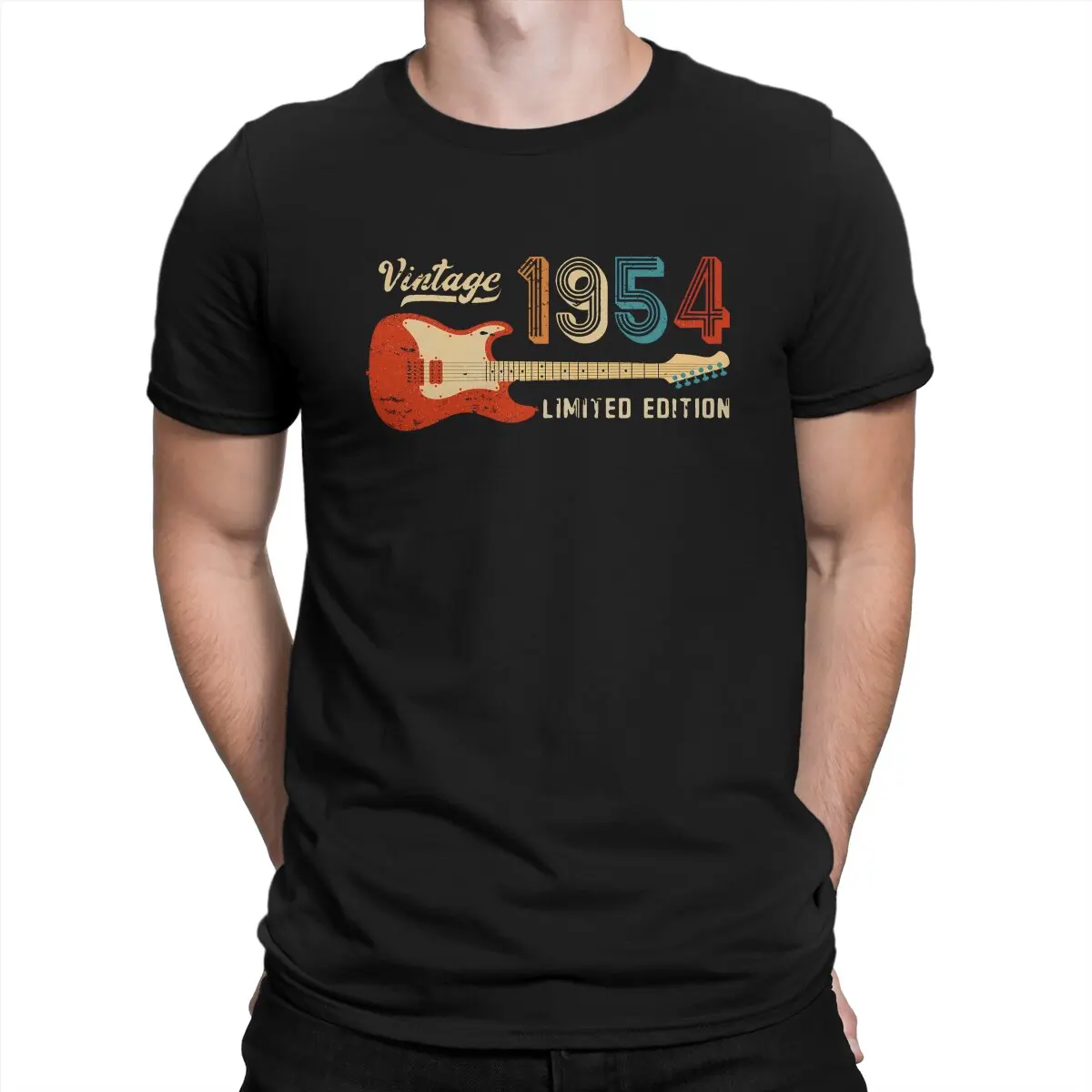 Retro 1954 Birthday Style TShirt Guitar Lover Top Quality Creative Graphic  T Shirt Short Sleeve Hot Sale