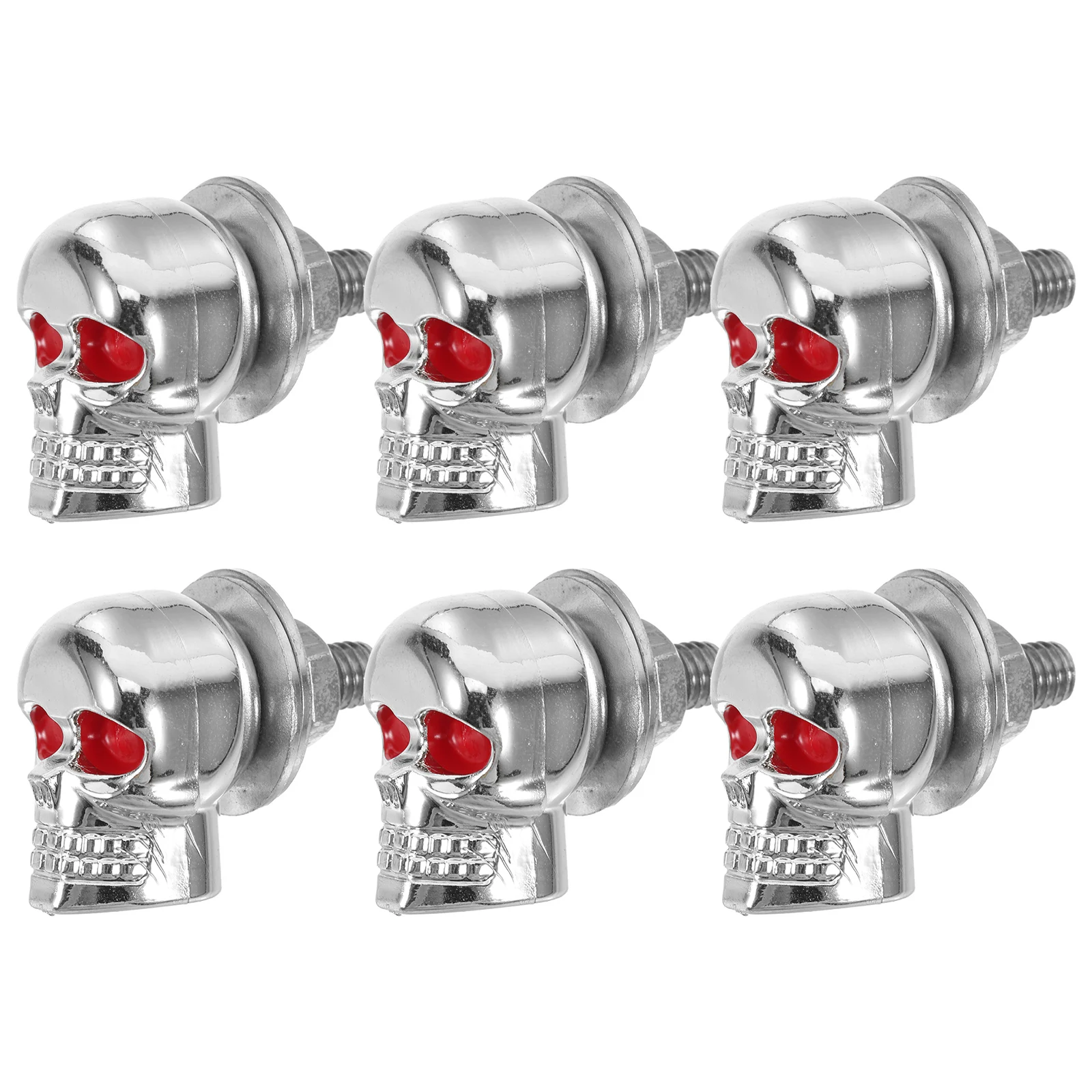 

6pcs Ghost Screws Motorcycle Sturdy Smooth Professional Refitting Bike Skull Decor Accessories Motorbike Screws