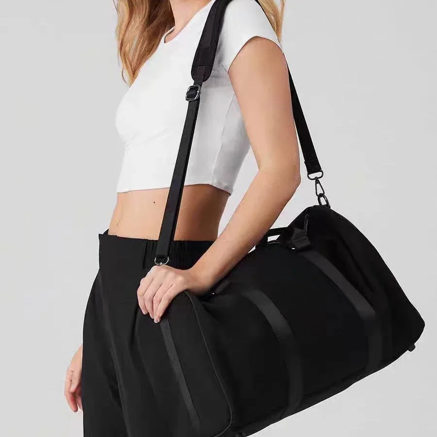 

al Sports Fitness Yoga Storage Handbag Traverse Duffle Side Zipper Luxury Neoprene Creative Stone Outdoor Travel Weekend Bag