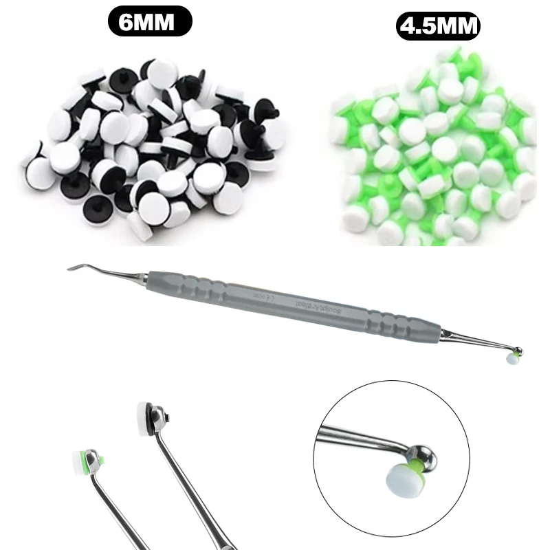 

60Pcs Dental Resin Foam Pads, Veneer Molding Tools & Composite Filling Instruments for Teeth Whitening