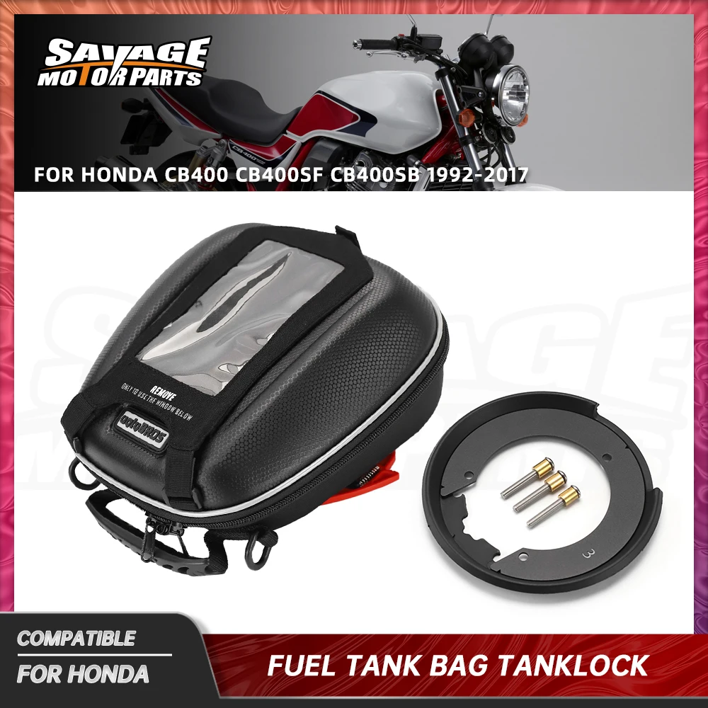 Voor Honda CB400 2017 Tank Tas Bagage Tanklock Racing Rugzak Waterdichte Gereedschapstassen Motorfiets Onderdelen CB400SF CB400SB Super 1992 +