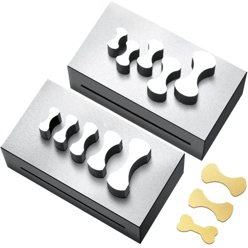 

Cuban bracelet bone buckle, necklace mold buckle punch forming punch, gold and silver bracelet buckle clip lock punch