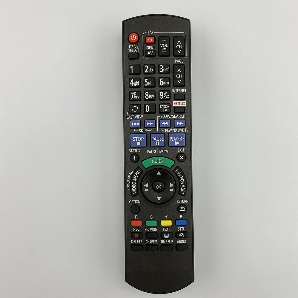 USED ORIGINAL REMOTE CONTROL N2QAYB001043 FOR PANASONIC DMR-PWT550 DMRPWT550 Blu-ray Disc Player/HDD Recorder