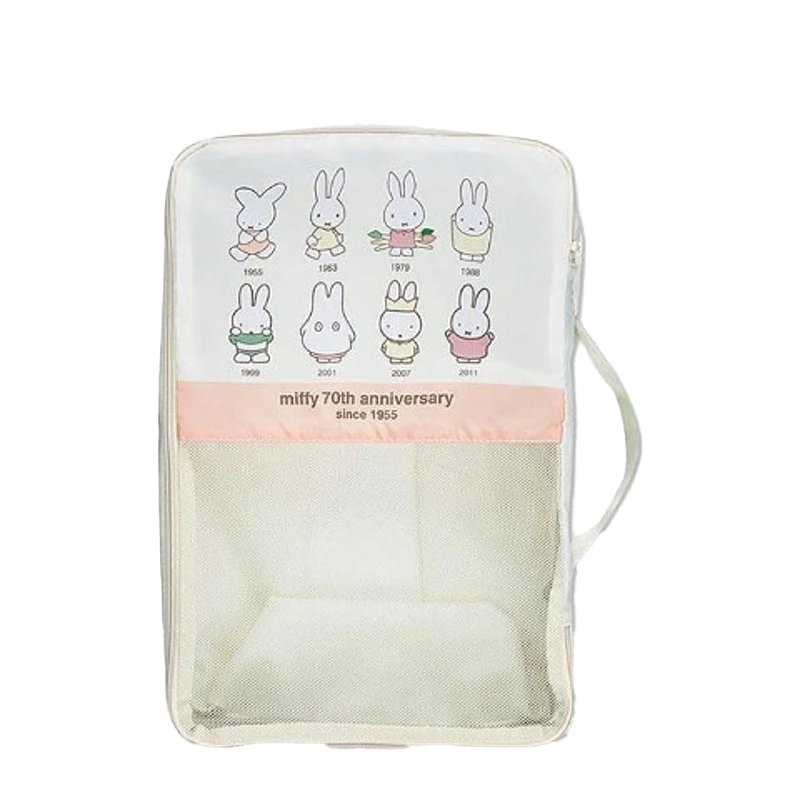 

Kawaii Miffy Storage Bag 70th Anniversary Celebration Series Multi Functional Handbags Anime Accessories Perfect Birthday Gifts