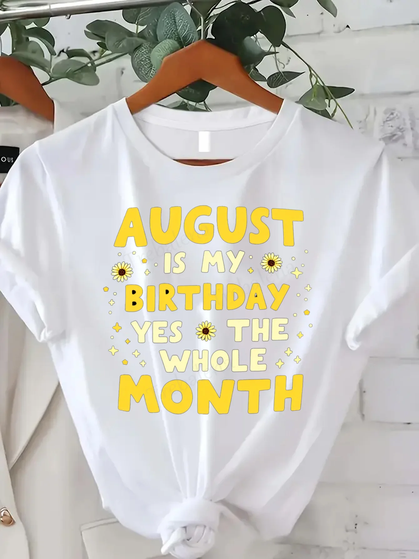 

Women T-shirt August Birthday T-Shirt for Women, Cute & Sexy Style