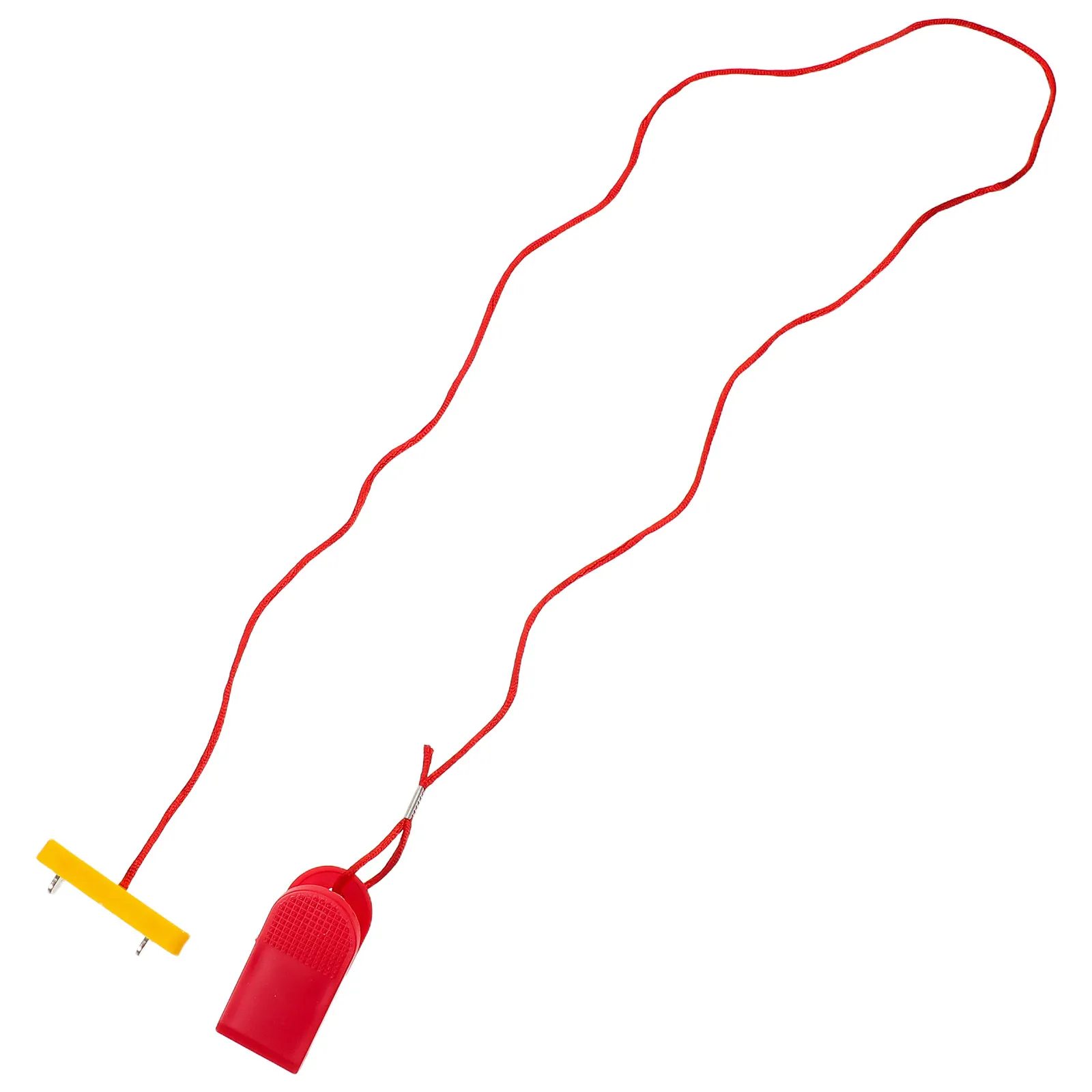 Dual Plug Red Two Prong Treadmill Emergency Stop Key Replacement Fitness Equipment Accessory for Running
