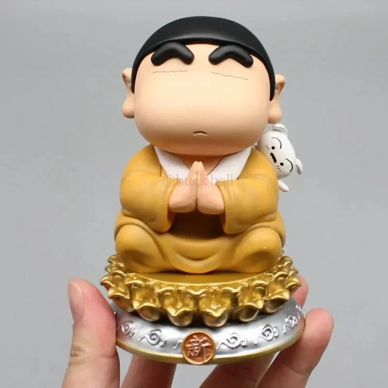 10cm Crayon Shin-Chan Cos Buddha Action Figure Toys Shin-Chan Figuras Kawaii Doll Gk Collection Model Statue Gift For Children