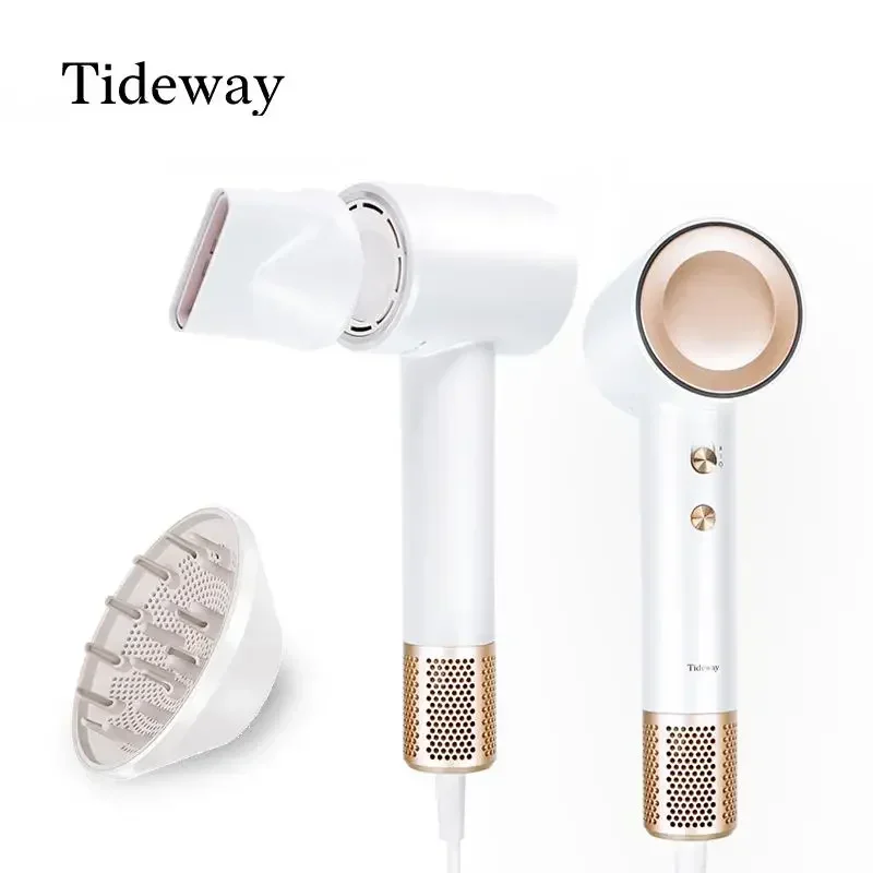 Tideway High-speed Hair Dryer PRO  M01 Brushless Motor & Ionic Technology  4 Temperature Settings Thermo Control