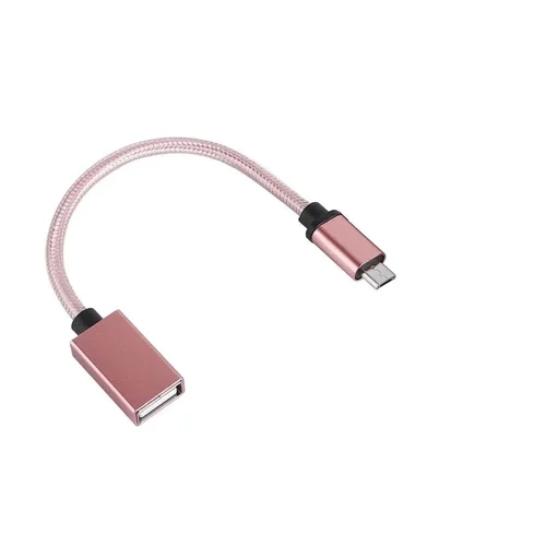 Imagen 2 del producto 1 Uds Micro USB macho a hembra Cable adaptador OTG tipo USB Cable macho adaptador convertidor Cable USB para teléfono Android adaptador OTG