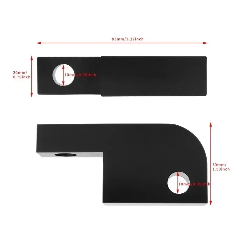 Новинка для Dyna Super Glide FXDF FXDB 39-49 мм, вилочный кронштейн для перемещения фар для мотоцикла, комплект черного блока расширения фар