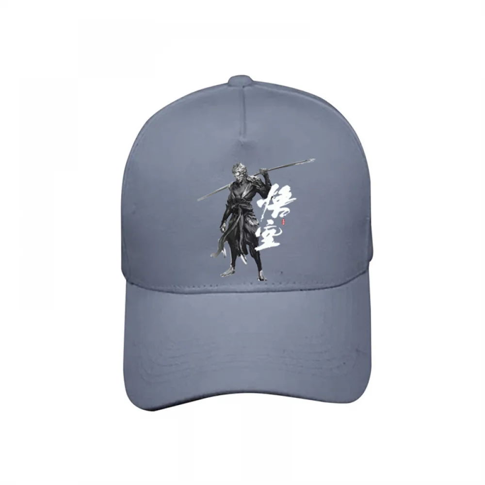 Anime Verstelbare Hoofddeksel Voor Fans Van Mythegames Cos Wukong Cosplay Prop Volwassen Dames Heren Pet Wukong Katoenen Print Honkbalhoed