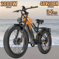 Lankeleisi MG800 Electric Bike 2000W 48V20AH Removable Battery Hydraulic Brake E Bike 26-inch Fat Tire Mountain Electric Bike