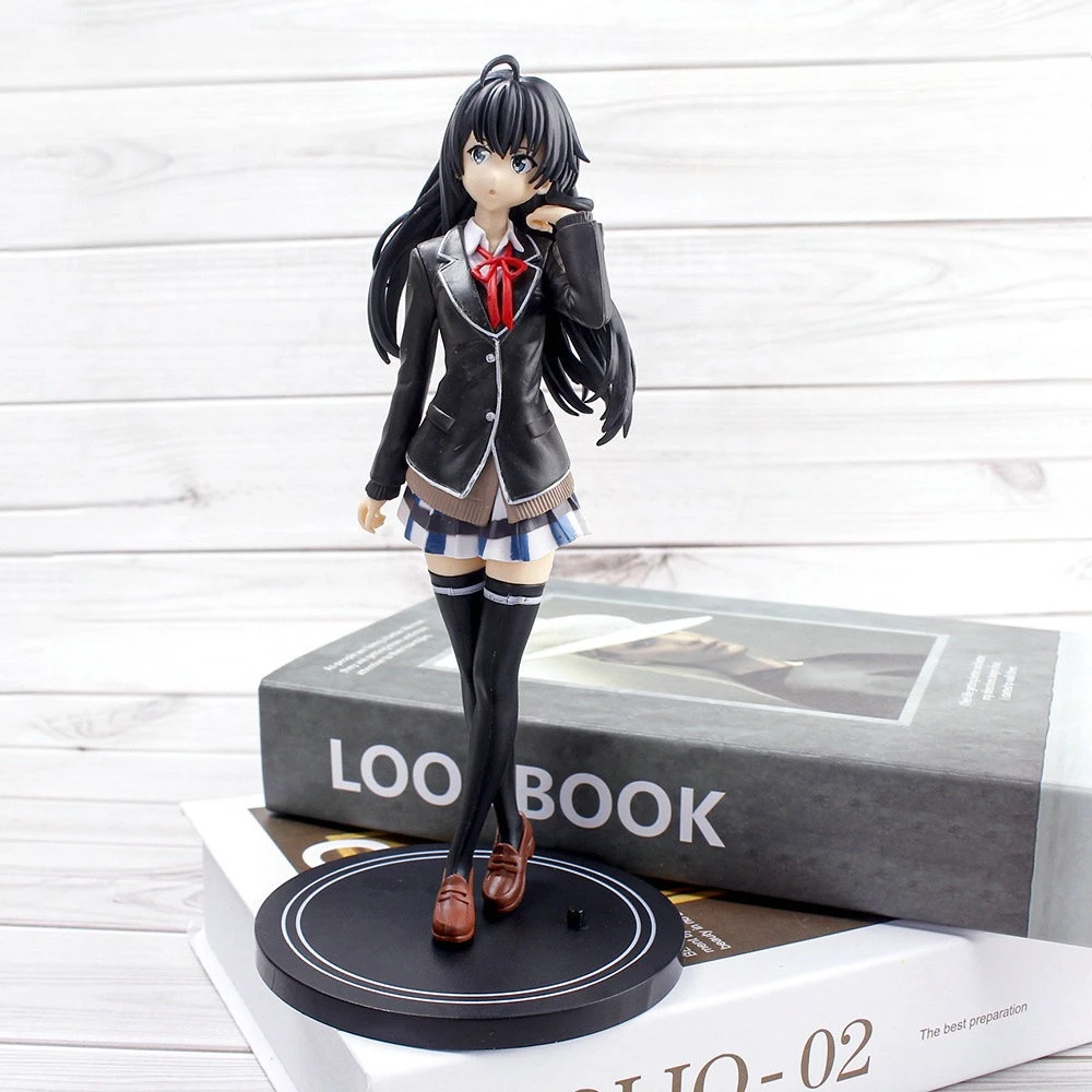 18CM Anime Mijn Tiener Romantische Komedie SNAFU Figuur Yukinoshita Yukin Stand Animatie Model Speelgoed Geschenken Collectie Decoratie PVC