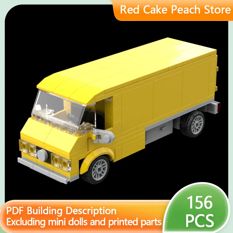 

Модель городской автомобиль MOC, строительные кирпичи, желтый транспортер, грузовик, модульная технология, детские праздничные подарки, сборные игрушки, костюм