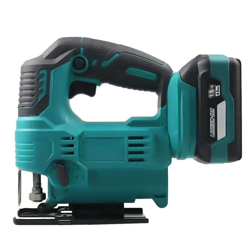 18V High-Speed Cordless Jig Saw Industrial Power Tool for Metal Wood Cutting Electric Jigsaw