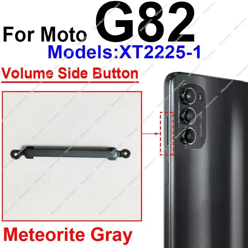 Power Volume Button For Motorola MOTO G22 G32 G42 G52 G62 G72 G82 5G On OFF Power Volume Switch Side Keys Parts