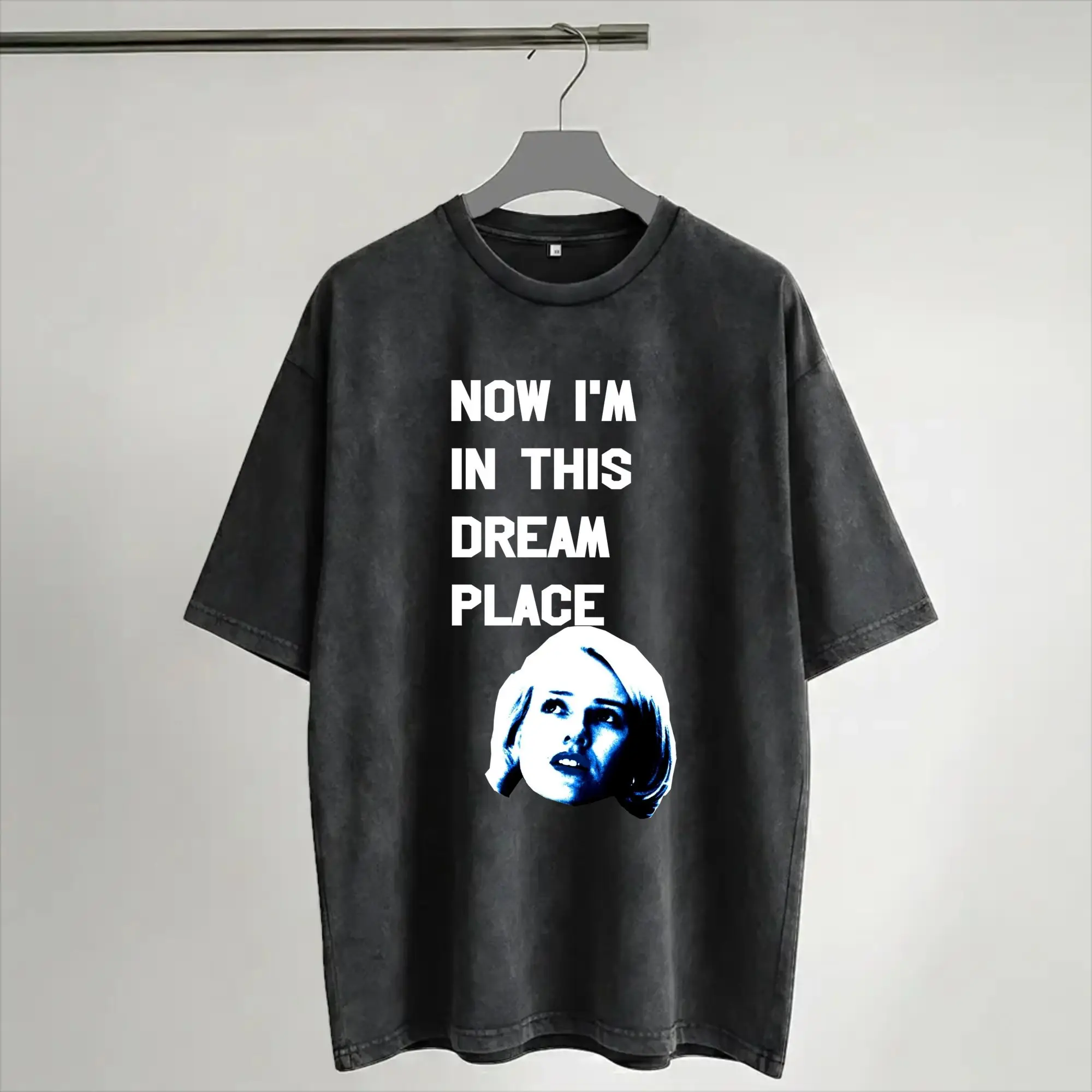 Mulholland Drive Washed T Shirts Streetwear Hip Hop Retro T-Shirts  Tees Men Women 100% Cotton Streetwear