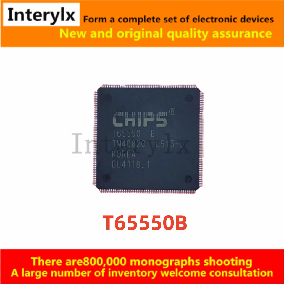 1Pcs/Lot original chip T65550 T65550B microcontroller chip package: QFP208