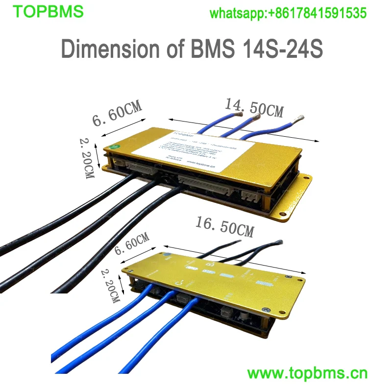 TOPBMS 14s-24s BMS Bluetooth RS485 40A 60A 80A 100A 150A Li-ion NMC baterai Lifepo4Battery LTO baterai Sodium-Ion