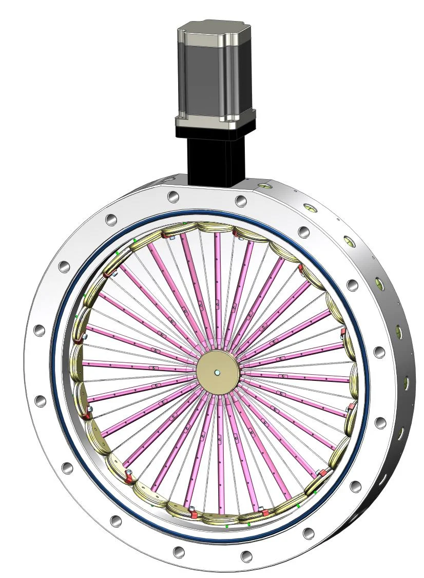 Precision-Engineered Electric Linear-Control Throttle Valve Stainless Steel Construction Reverse Rotating Blades Thin-Film