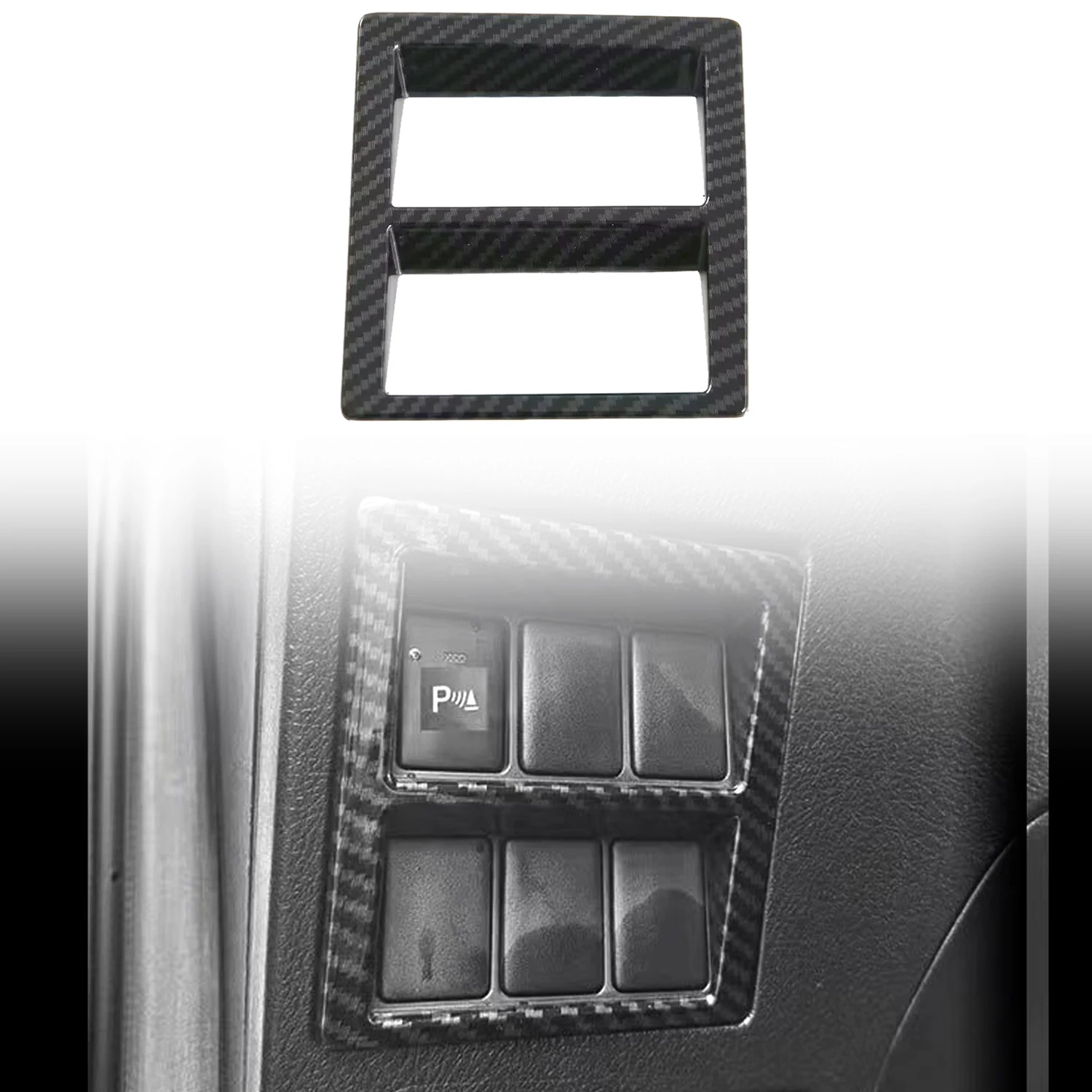 

LHD! RHD! for Toyota Hilux Revo 2016-2025/ Fortuner 2016-2023 ABS Carbon Fiber Headlight Adjustment Trim Cover Car Accessories