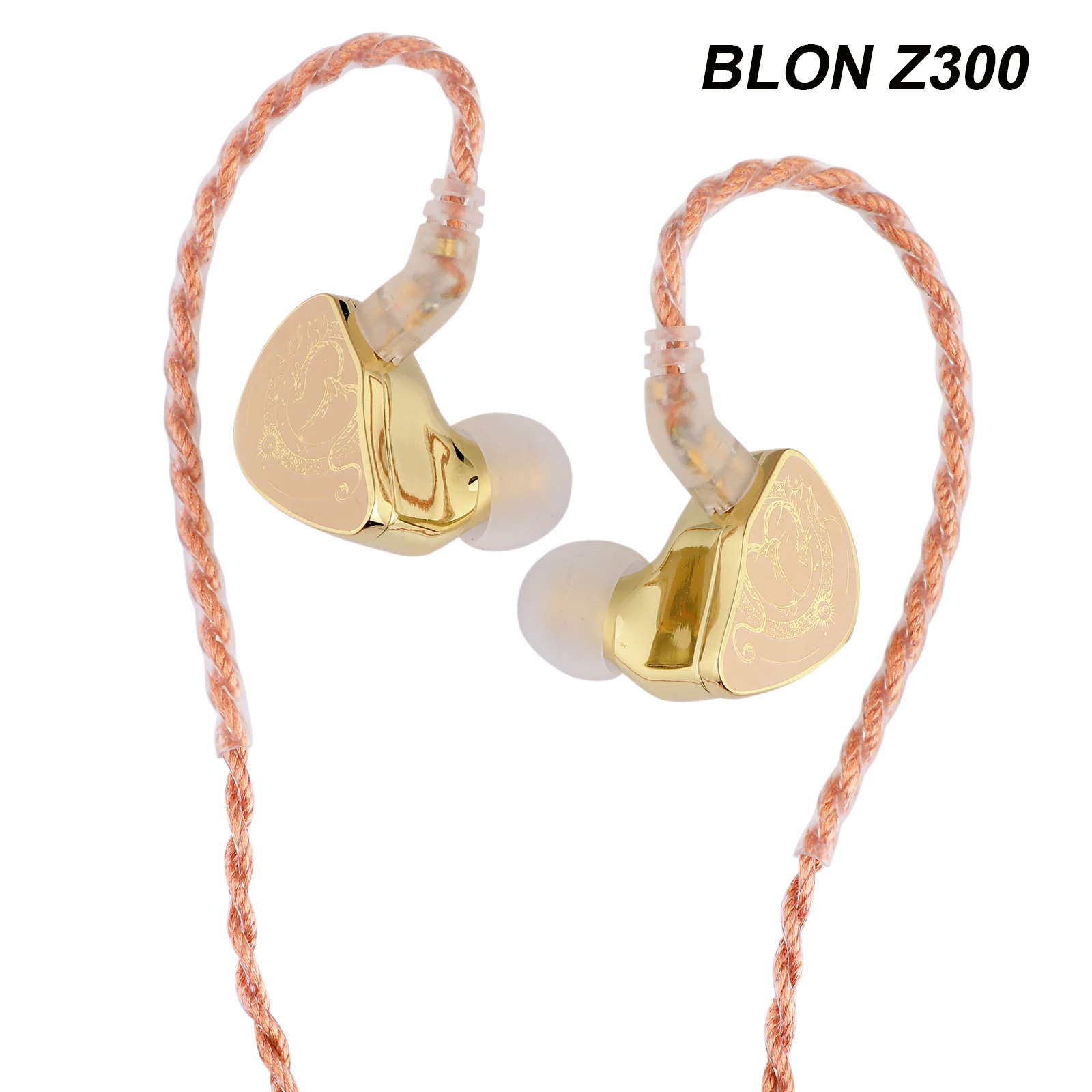 BLON X HBB Z300 HIFI in Ear Headphones 10mm Silicone Diaphragm Monitor Detachable High Purity 4-Core Copper Cable 3.5MM