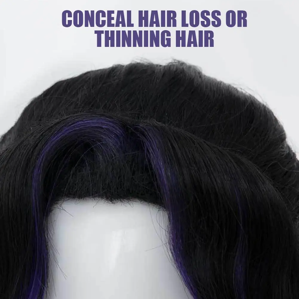Nova alta qualidade kochou shinobu kocho peruca cosplay 35cm preto roxo trança resistente ao calor cabelo sintético anime perucas + peruca boné