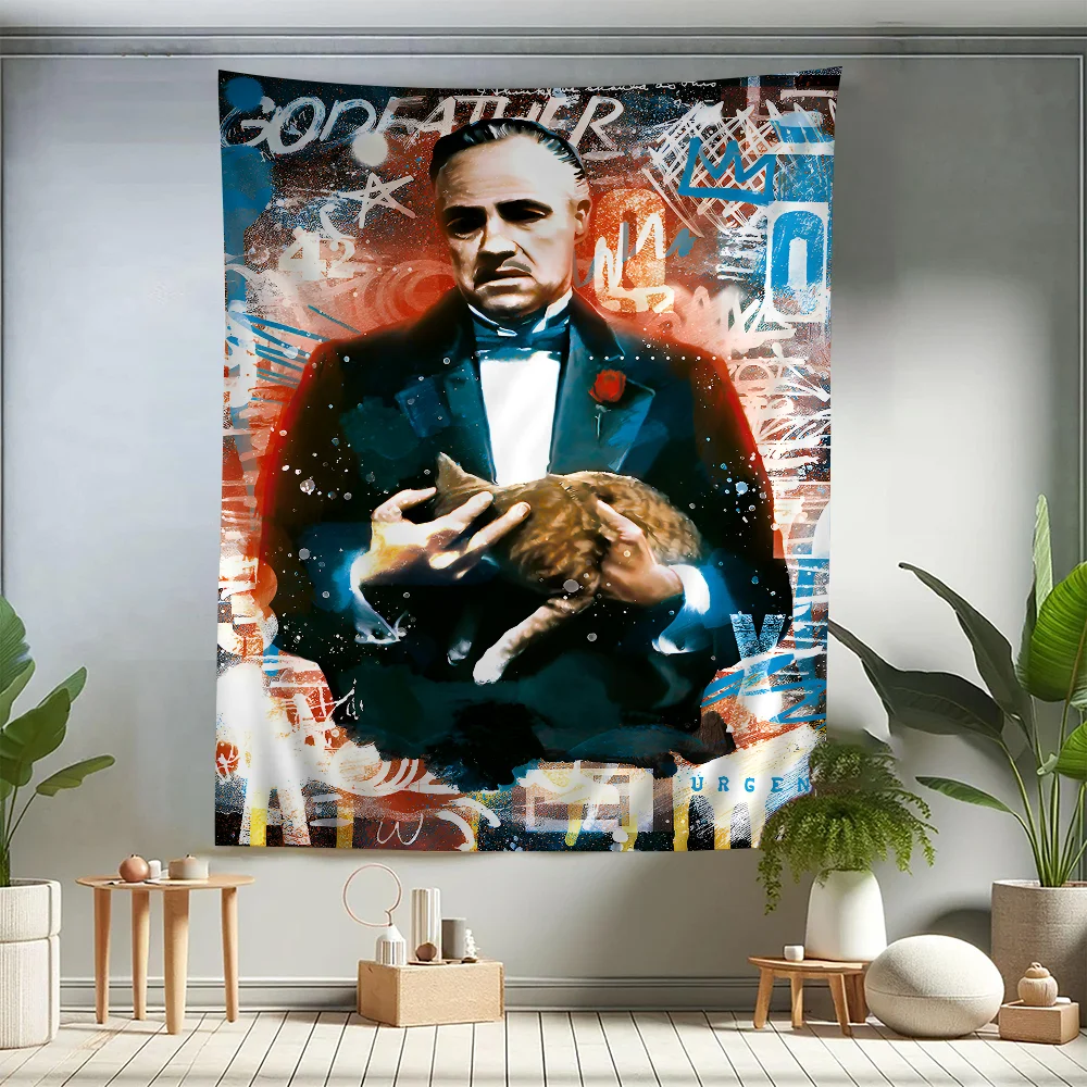 

Classic Movie The Godfather Chart Tapestry For Living Room Home Dorm Decor Art Home Decor