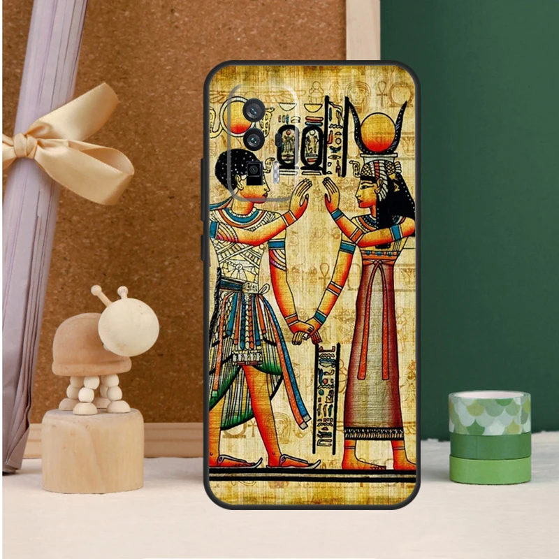 Egypt Cuneiform Akkadian Pharaoh Case For Xiaomi 14 11T 12T 13T Pro 12 13 Lite POCO X6 Pro X3 X4 X5 F3 M5s M6 F5 Pro Cover