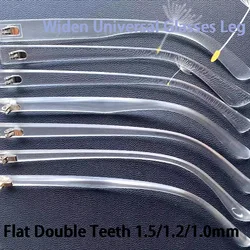 1 Pair Glasses Leg Accessories Double Teeth 1.5 1.2mm Transparent Universal Sunglasses Myopia Mirror Eyeglass Frame Repair