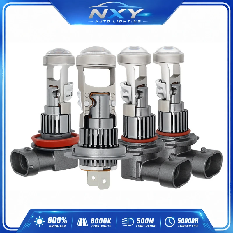 

NXY N02 LED Projector Headlight Bulb H7 H11 9005 9012 Hi Low Beam Car Motorcycle Front Lamp Super Bright Canbus Plug and Play