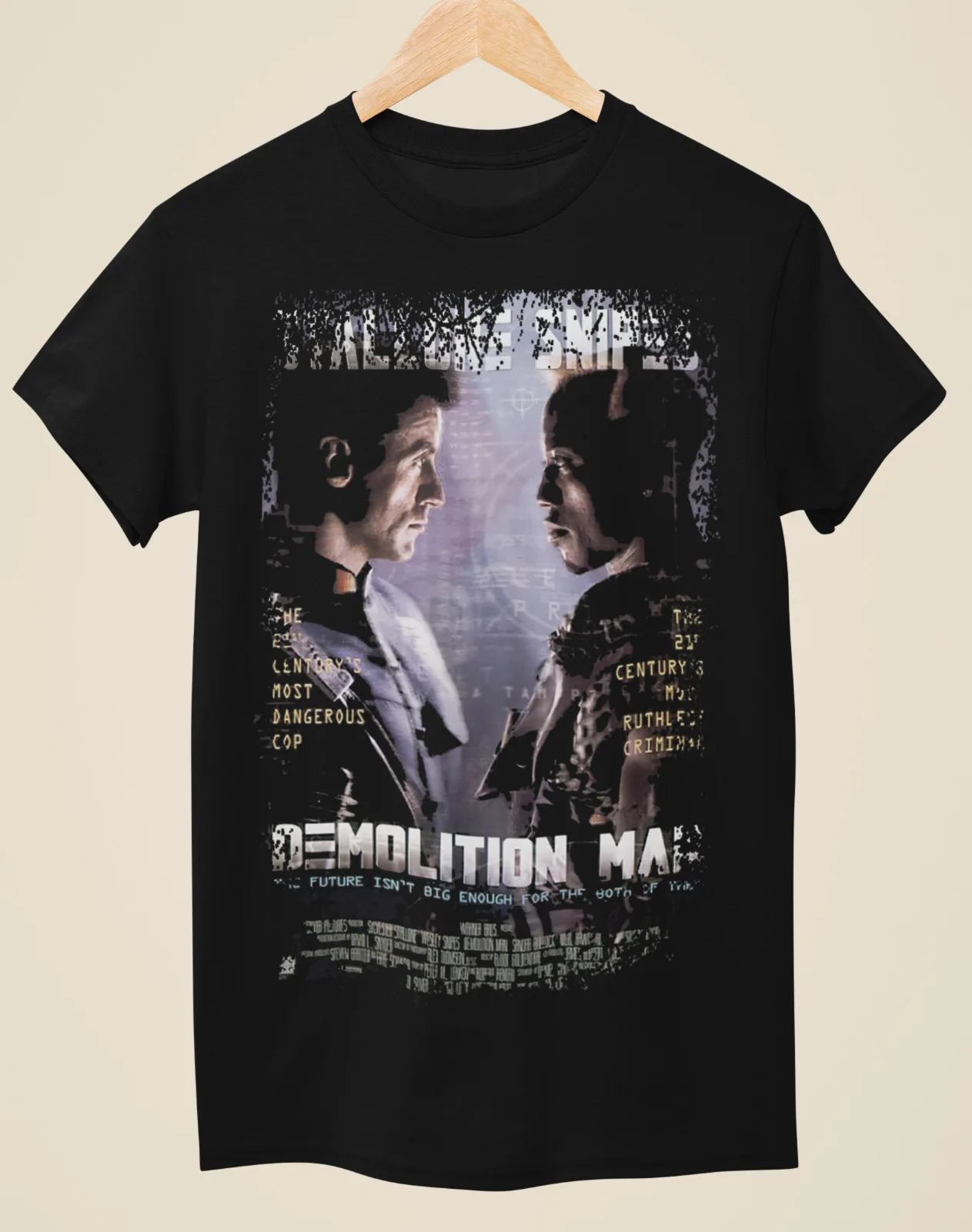 

Demolition Man - Movie Poster Inspired Unisex Black T-Shirt