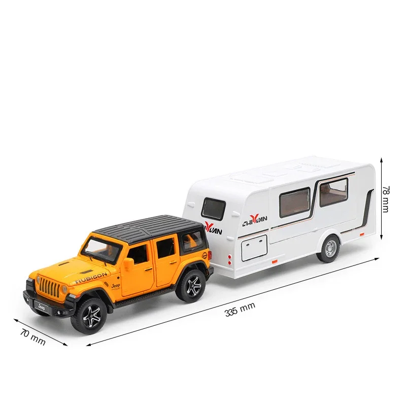 1:32 Benz G63 Cullinan Wrangler Trailer Alloy Model Car Toy Diecasts Metal Casting Sound and Light Car Toys Vehicle